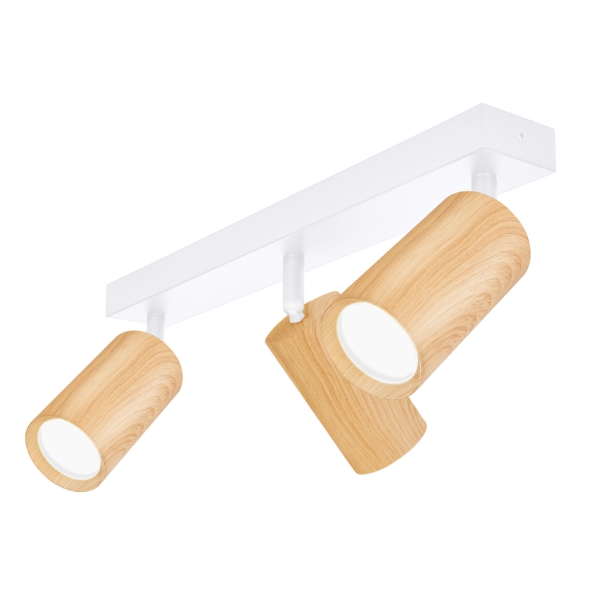 Brilagi - Φωτιστικό σποτ SELE 3xGU10/30W/230V λευκό/δρύινο ντεκόρ