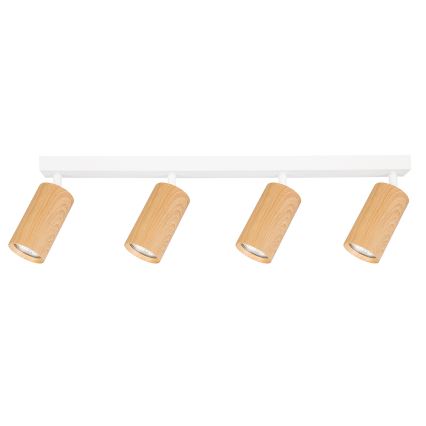 Brilagi - Φωτιστικό σποτ SELE 4xGU10/30W/230V λευκό/δρύινο ντεκόρ