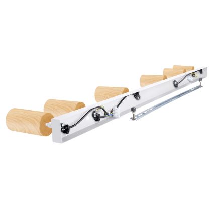 Brilagi - Φωτιστικό σποτ SELE 6xGU10/30W/230V λευκό/δρύινο ντεκόρ