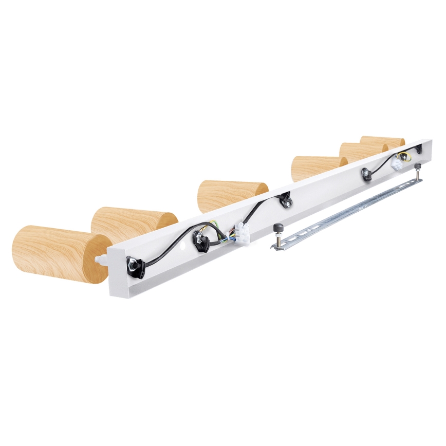 Brilagi - Φωτιστικό σποτ SELE 6xGU10/30W/230V λευκό/δρύινο ντεκόρ