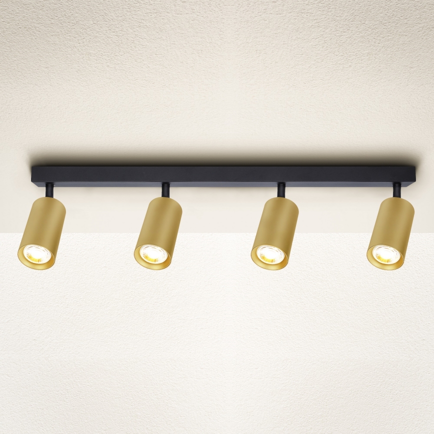 Brilagi - Φωτιστικό σποτ SELE GOLDEN 4xGU10/30W/230V μαύρο/χρυσό