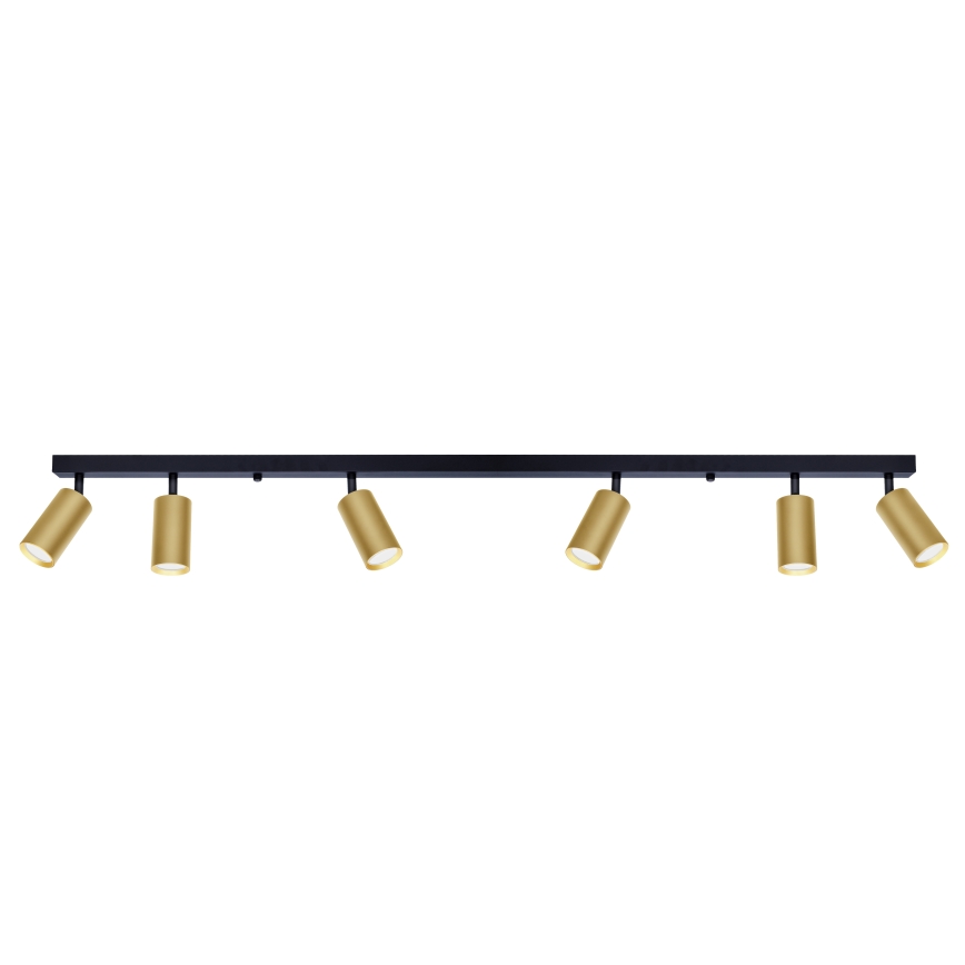 Brilagi - Φωτιστικό σποτ SELE GOLDEN 6xGU10/30W/230V μαύρο/χρυσό