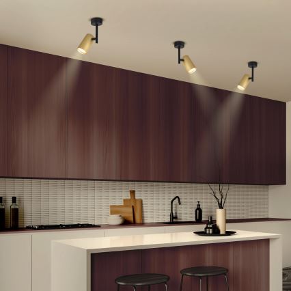 Brilagi - Φωτιστικό σποτ SELE VERTICAL 1xGU10/30W/230V μαύρο/χρυσό
