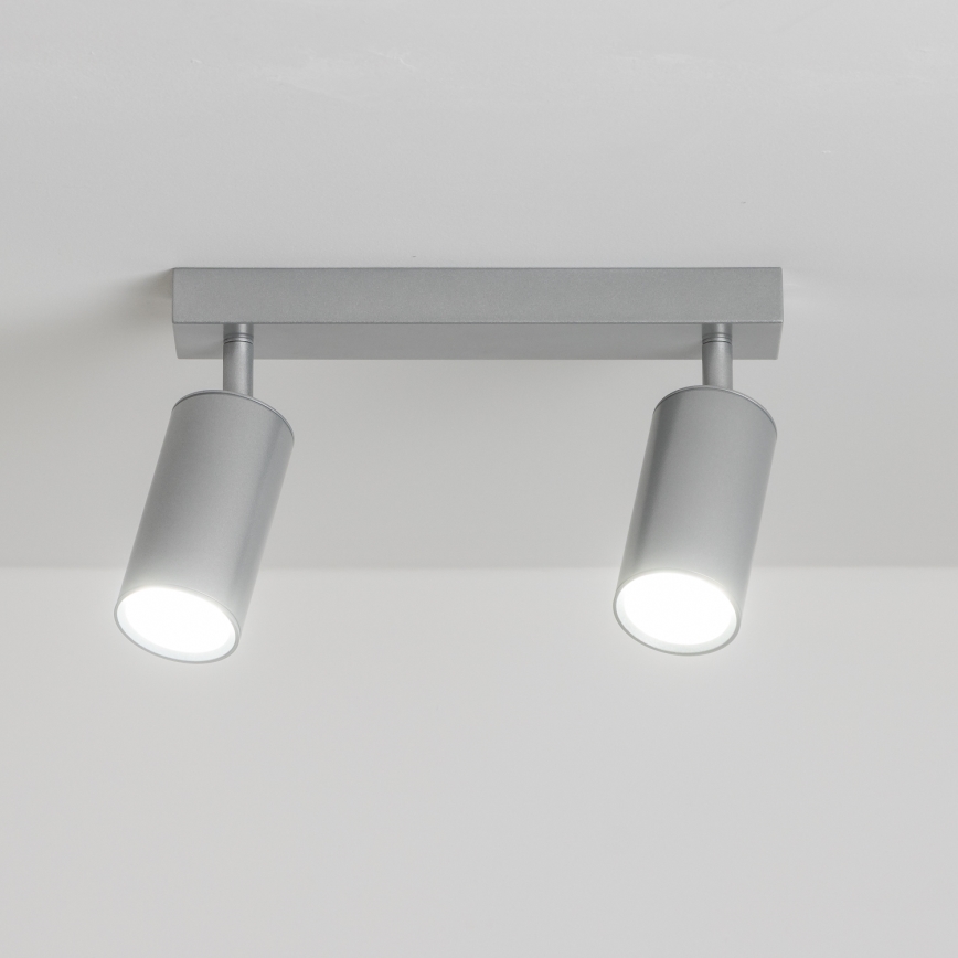 Brilagi - Φωτιστικό σποτ μπάνιου SELE 2xGU10/30W/230V IP44 ασημί