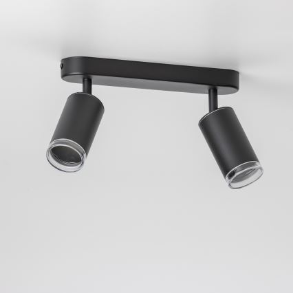 Brilagi - Φωτιστικό σποτ μπάνιου SELE 2xGU10/30W/230V IP44 μαύρο