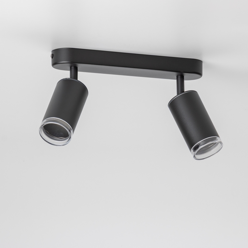 Brilagi - Φωτιστικό σποτ μπάνιου SELE 2xGU10/30W/230V IP44 μαύρο