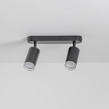 Brilagi - Φωτιστικό σποτ μπάνιου SELE 2xGU10/30W/230V IP44 μαύρο