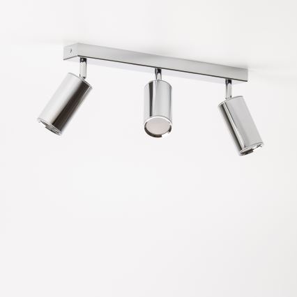 Brilagi - Φωτιστικό σποτ μπάνιου SELE 3xGU10/30W/230V IP44 γυαλιστερό χρώμιο