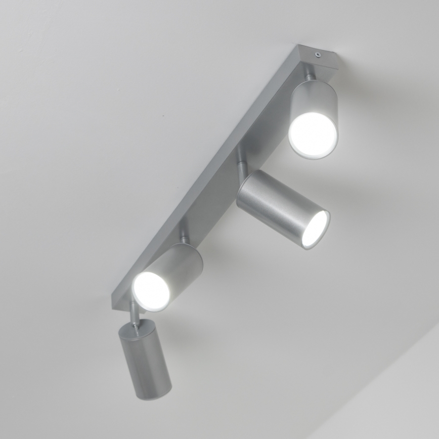 Brilagi - Φωτιστικό σποτ μπάνιου SELE 4xGU10/30W/230V IP44 ασημί
