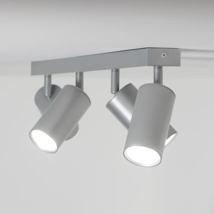 Brilagi - Φωτιστικό σποτ μπάνιου SELE 4xGU10/30W/230V IP44 ασημί