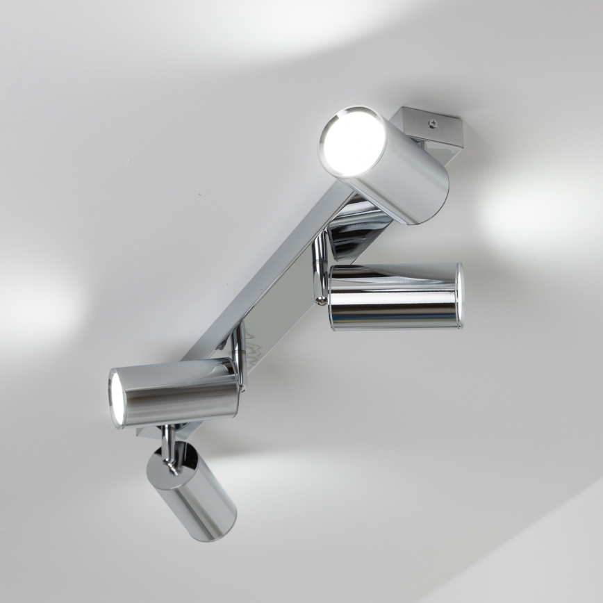 Brilagi - Φωτιστικό σποτ μπάνιου SELE 4xGU10/30W/230V IP44 γυαλιστερό χρώμιο