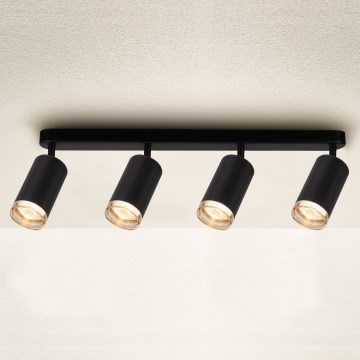 Brilagi - Φωτιστικό σποτ μπάνιου SELE 4xGU10/30W/230V IP44 μαύρο