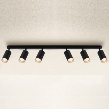 Brilagi - Φωτιστικό σποτ μπάνιου SELE 6xGU10/30W/230V IP44 μαύρο