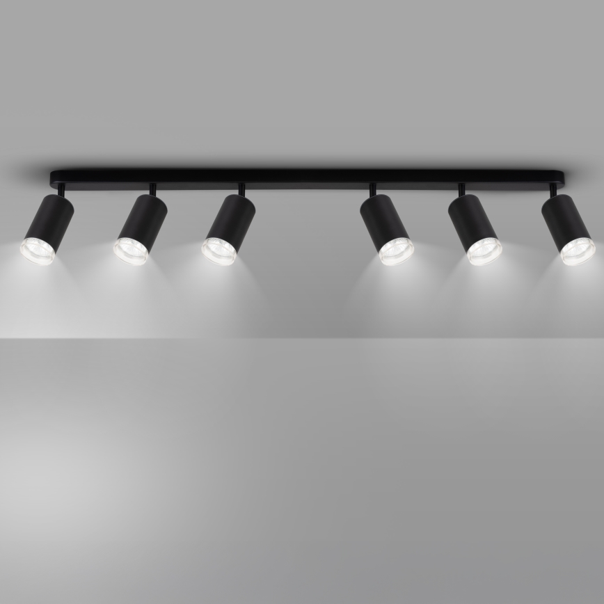 Brilagi - Φωτιστικό σποτ μπάνιου SELE 6xGU10/30W/230V IP44 μαύρο
