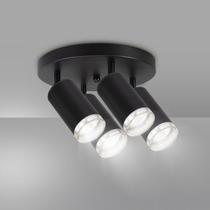 Brilagi - Φωτιστικό σποτ μπάνιου SELE AQUA 4xGU10/30W/230V IP44 μαύρο