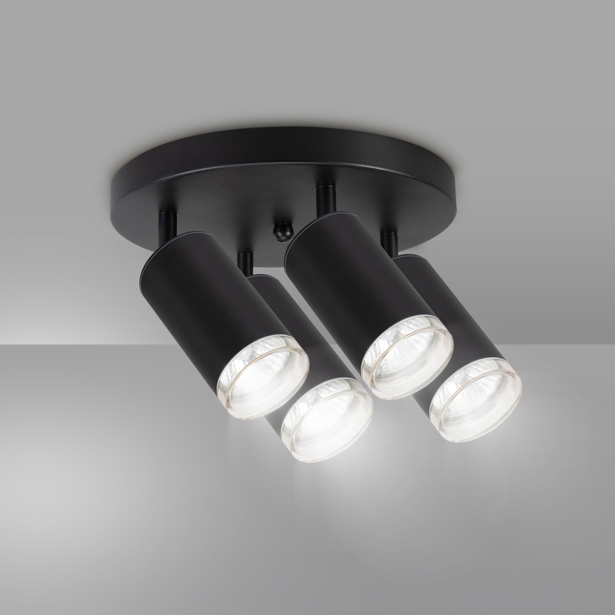 Brilagi - Φωτιστικό σποτ μπάνιου SELE AQUA 4xGU10/30W/230V IP44 μαύρο