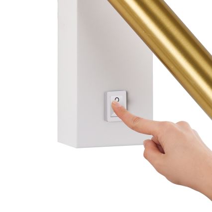 Brilagi - Φωτιστικό σποτ τοίχου LED MAYA LED/3W/230V 4000K λευκό/χρυσό