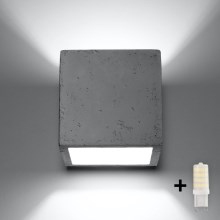 Brilagi -  Φωτιστικό σποτ τοίχου LED MURO 1xG9/3,5W/230V τσιμέντο