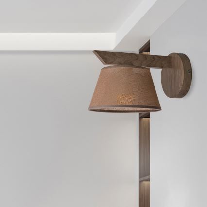 Brilagi - Φωτιστικό τοίχου ANTHONY 1xE14/40W/230V δρυς/καφέ