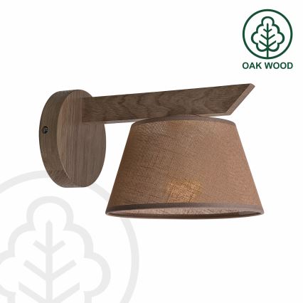 Brilagi - Φωτιστικό τοίχου ANTHONY 1xE14/40W/230V δρυς/καφέ