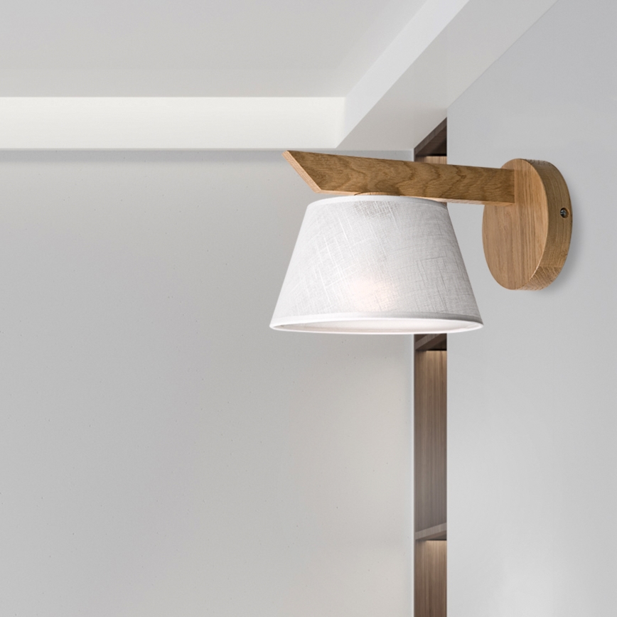 Brilagi - Φωτιστικό τοίχου ANTHONY 1xE14/40W/230V δρυς/λευκό