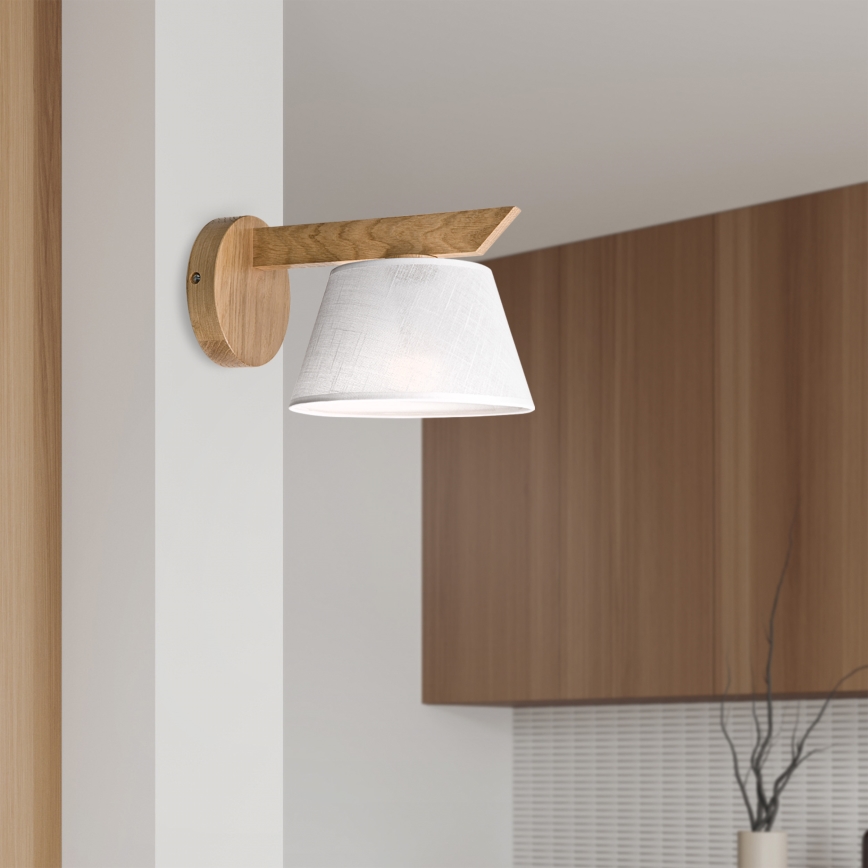 Brilagi - Φωτιστικό τοίχου ANTHONY 1xE14/40W/230V δρυς/λευκό
