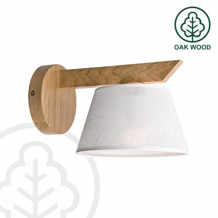 Brilagi - Φωτιστικό τοίχου ANTHONY 1xE14/40W/230V δρυς/λευκό