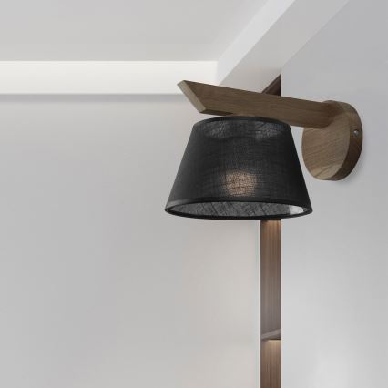 Brilagi - Φωτιστικό τοίχου ANTHONY 1xE14/40W/230V δρυς/μαύρο