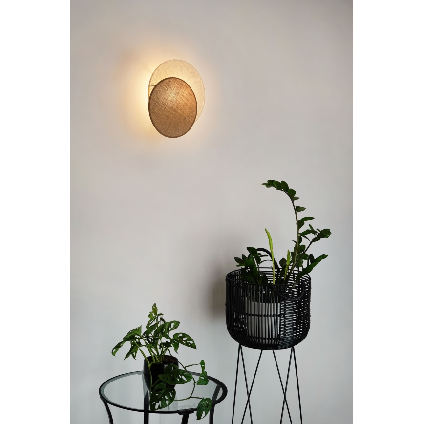 Brilagi - Φωτιστικό τοίχου CIRCLES 1xE27/15W/230V 35x32 cm μπεζ/κρεμ