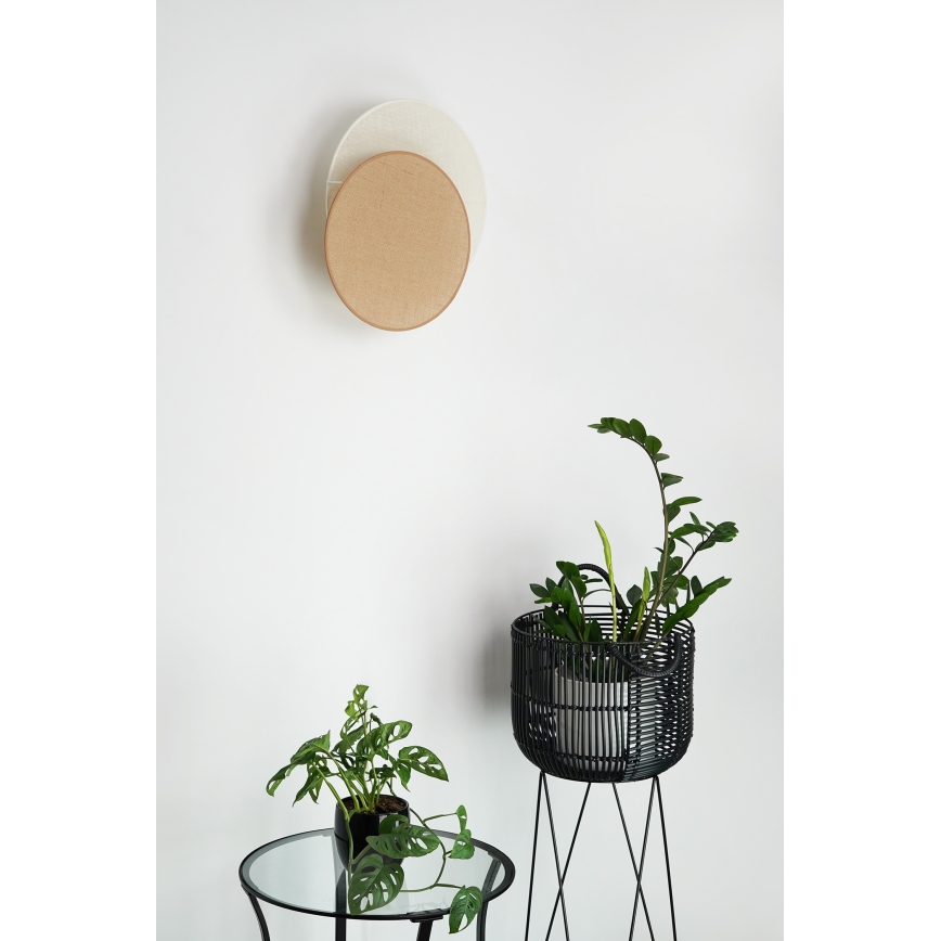 Brilagi - Φωτιστικό τοίχου CIRCLES 1xE27/15W/230V 45x45 cm μπεζ/κρεμ
