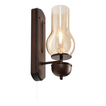 Brilagi - Φωτιστικό τοίχου COTTAGE 1xE14/40W/230V οξιά/καφέ
