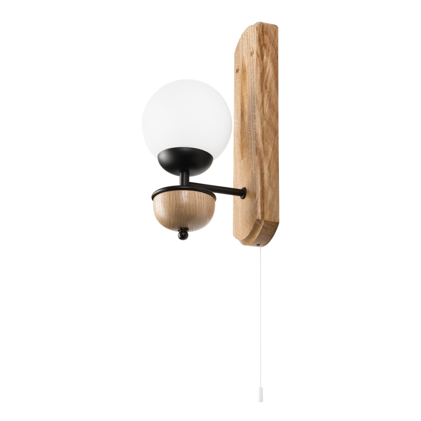 Brilagi - Φωτιστικό τοίχου COTTAGE 1xG9/40W/230V δρυς/λευκό