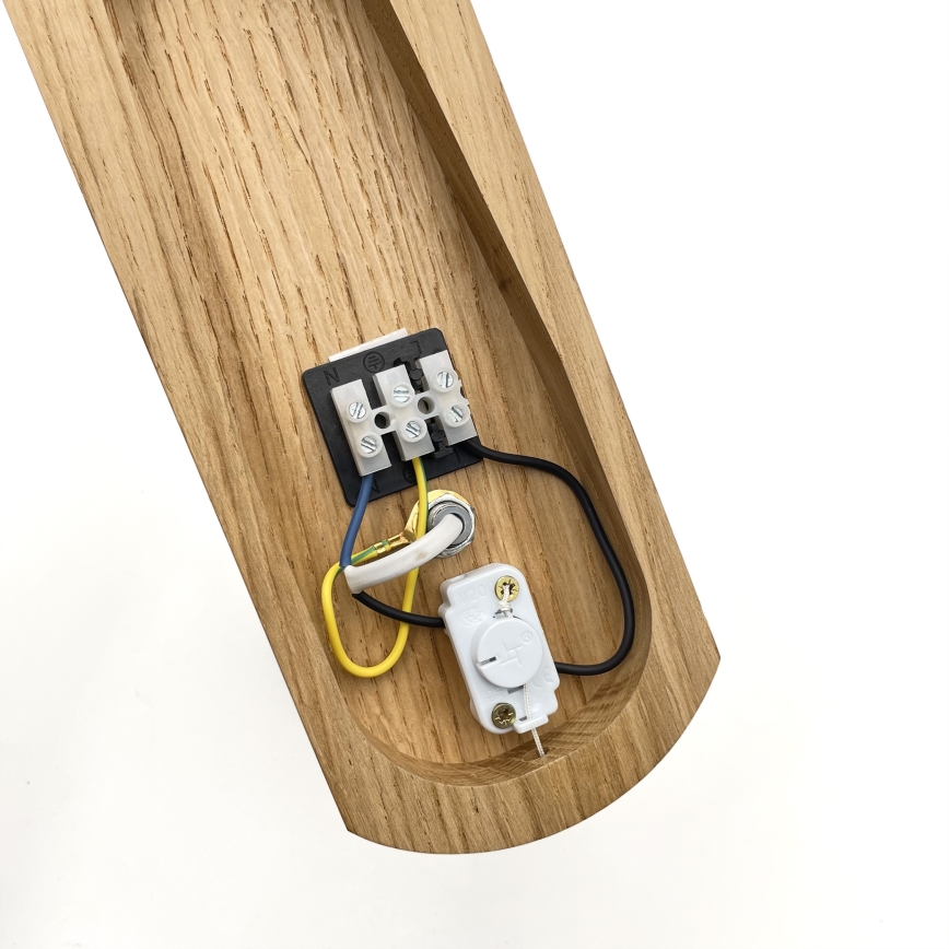Brilagi - Φωτιστικό τοίχου COTTAGE 1xG9/40W/230V δρυς/λευκό