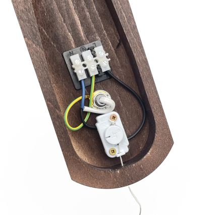 Brilagi - Φωτιστικό τοίχου COTTAGE 1xG9/40W/230V οξιά/λευκό