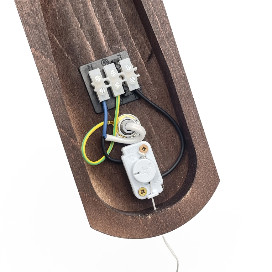 Brilagi - Φωτιστικό τοίχου COTTAGE 1xG9/40W/230V οξιά/λευκό