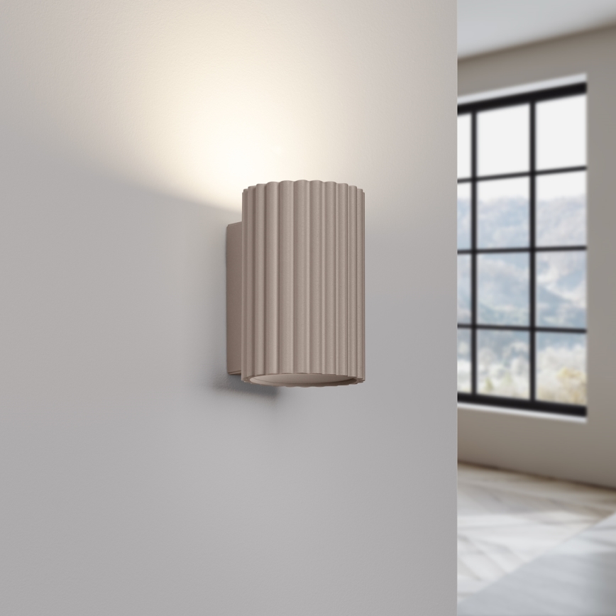 Brilagi - Φωτιστικό τοίχου CRESTO 2xGU10/10W/230V 10 cm taupe