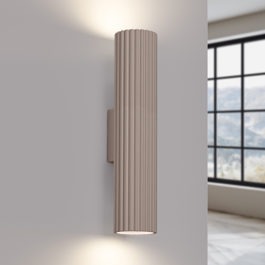 Brilagi - Φωτιστικό τοίχου CRESTO 2xGU10/10W/230V 20 cm taupe