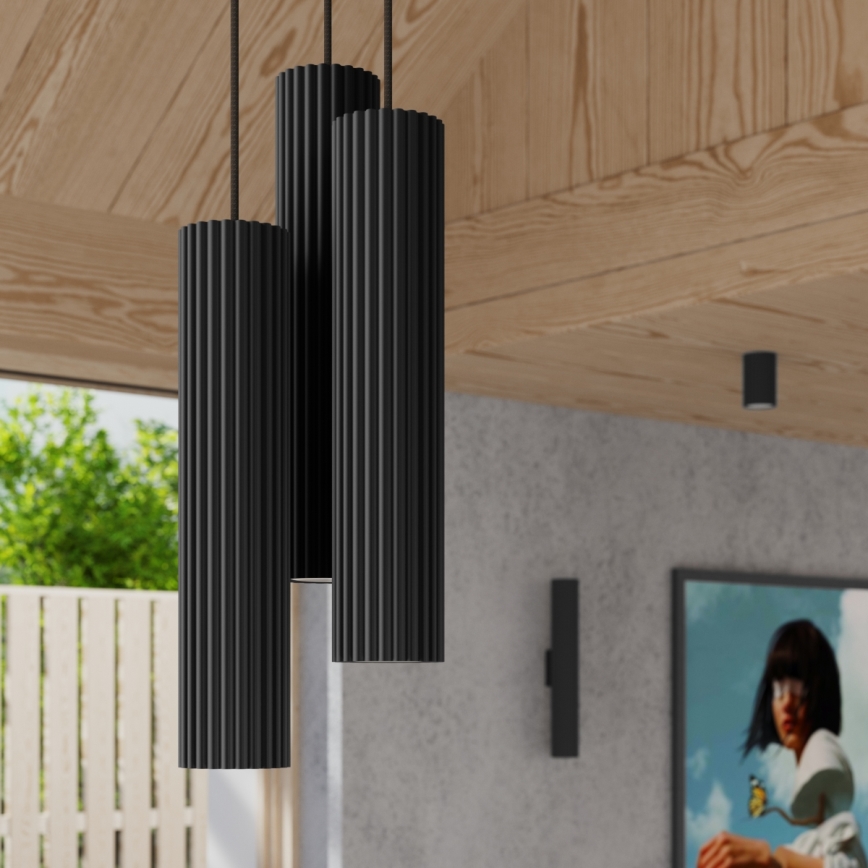 Brilagi - Φωτιστικό τοίχου CRESTO 2xGU10/10W/230V 20 cm μαύρο