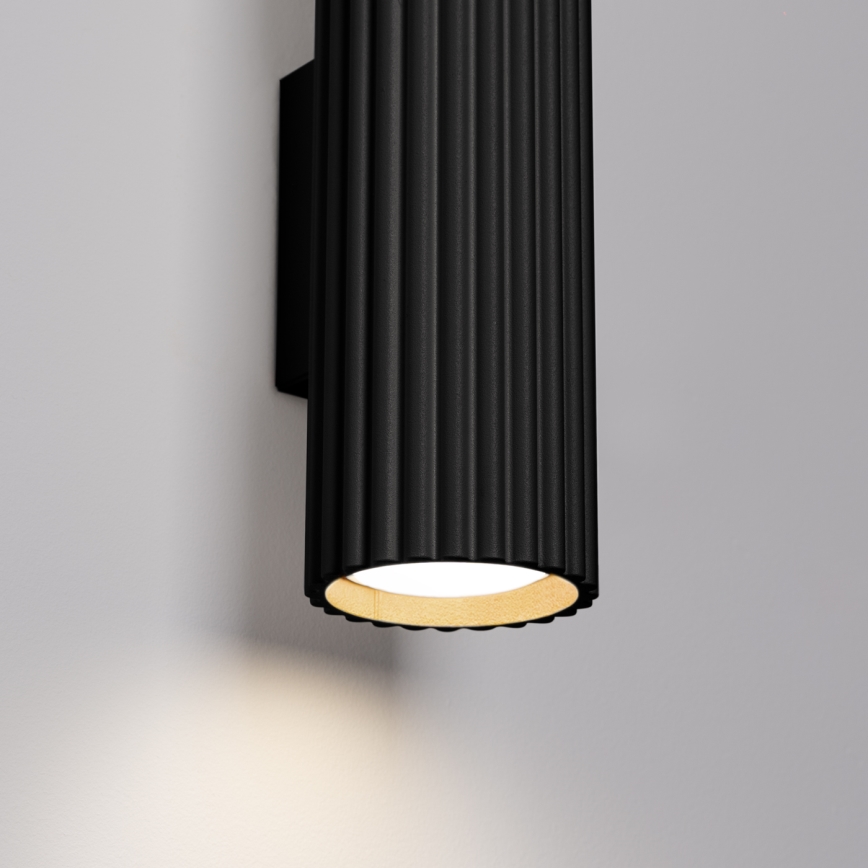 Brilagi - Φωτιστικό τοίχου CRESTO 2xGU10/10W/230V 20 cm μαύρο