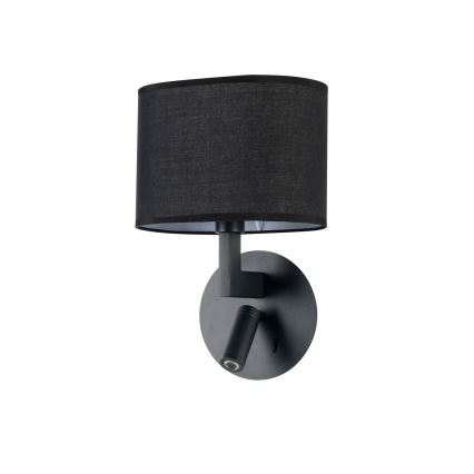 Brilagi - Φωτιστικό τοίχου LED DAYA 1xE14/40W/230V + LED/3W μαύρο