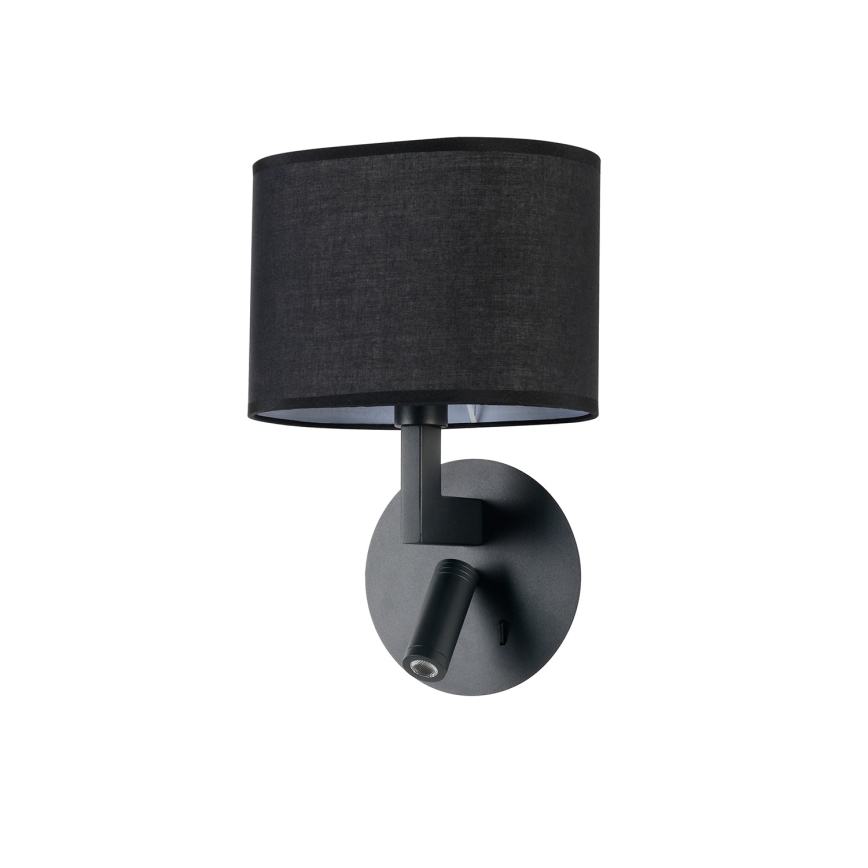 Brilagi - Φωτιστικό τοίχου LED DAYA 1xE14/40W/230V + LED/3W μαύρο