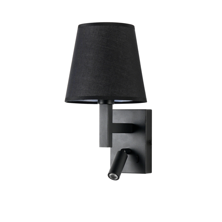 Brilagi - Φωτιστικό τοίχου LED DEYA 1xE14/40W/230V + LED/3W μαύρο