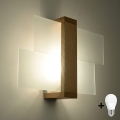 Brilagi -  Φωτιστικό τοίχου LED HERA 1xE27/7,5W/230V ξύλο