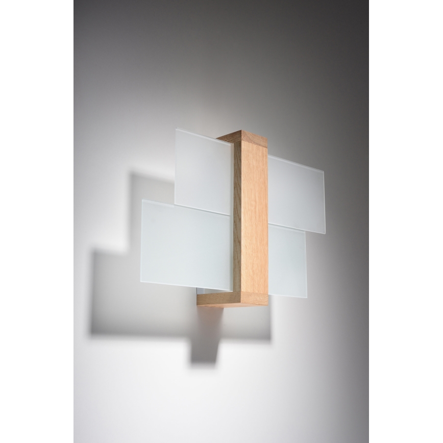 Brilagi -  Φωτιστικό τοίχου LED HERA 1xE27/7,5W/230V ξύλο