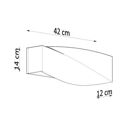 Brilagi -  Φωτιστικό τοίχου LED KERRY 1xE27/7,5W/230V ceramics/λευκό