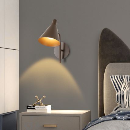 Brilagi - Φωτιστικό τοίχου LED LUCERA LED/3W/230V καφέ