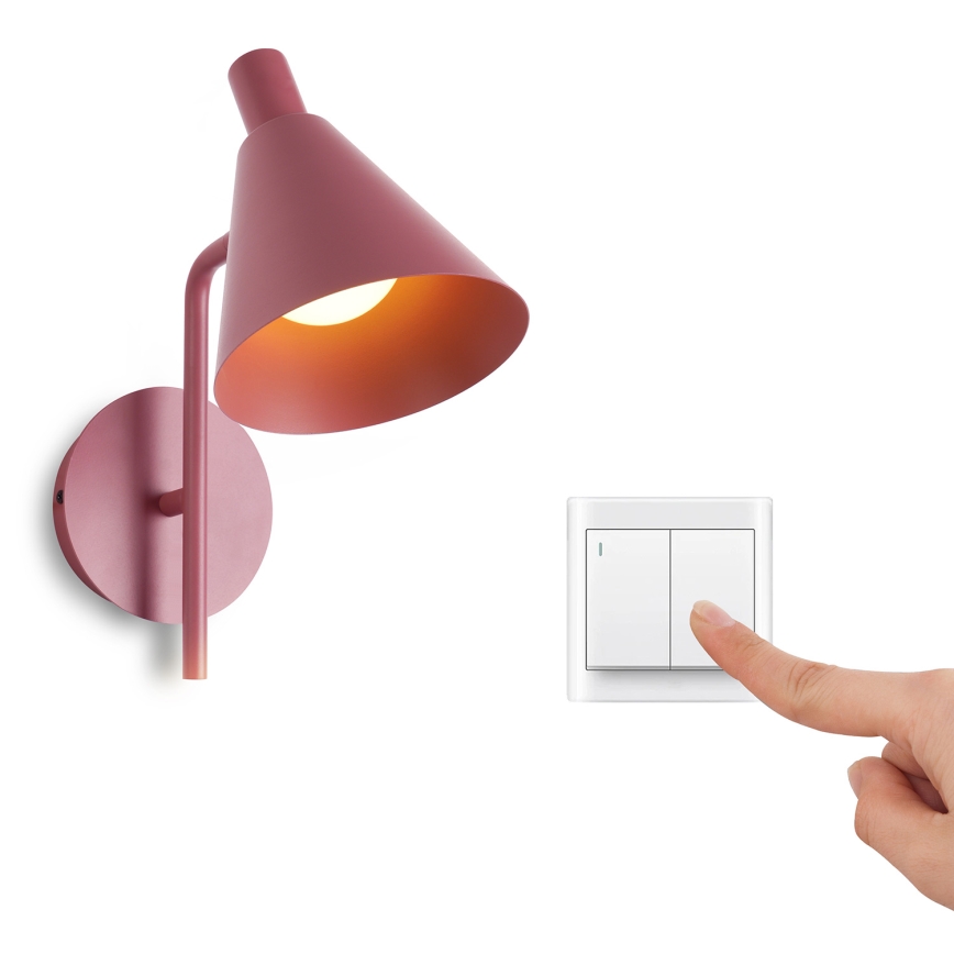 Brilagi - Φωτιστικό τοίχου LED LUCERA LED/3W/230V κόκκινο μπορντώ