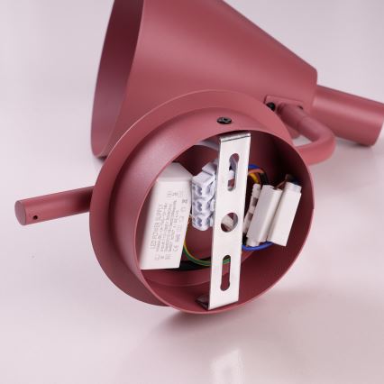 Brilagi - Φωτιστικό τοίχου LED LUCERA LED/3W/230V κόκκινο μπορντώ