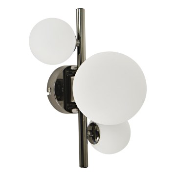 Brilagi - Φωτιστικό τοίχου LED MILLA 3xG9/3W/230V γυαλιστερό χρώμιο/λευκό
