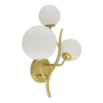 Brilagi - Φωτιστικό τοίχου LED MISTEL 3xG9/3W/230V χρυσό/λευκό